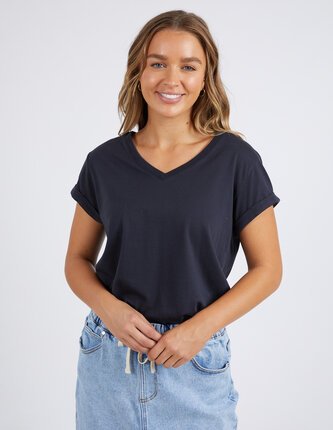 Foxwood MANLY VEE Tee-tops-Diahann Boutique