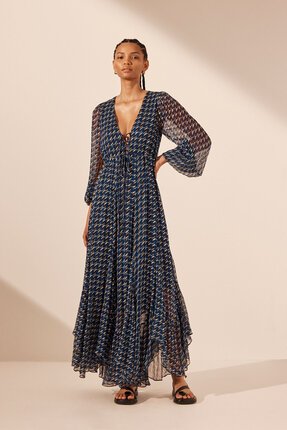 Shona Joy RENATA LACE FRONT MAXI Dress-dresses-Diahann Boutique