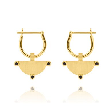 Linda Tahija YG Power Of Three Earrings-accessories-Diahann Boutique