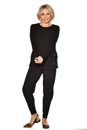 Paula Ryan Ankle Pleat Basque Pant-pants-Diahann Boutique