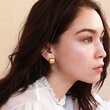 Linda Tahija Block Hoop Earring