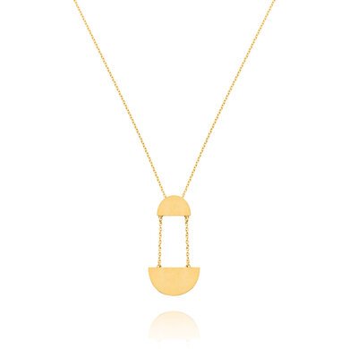 Linda Tahija Hemisphere Necklace -accessories-Diahann Boutique