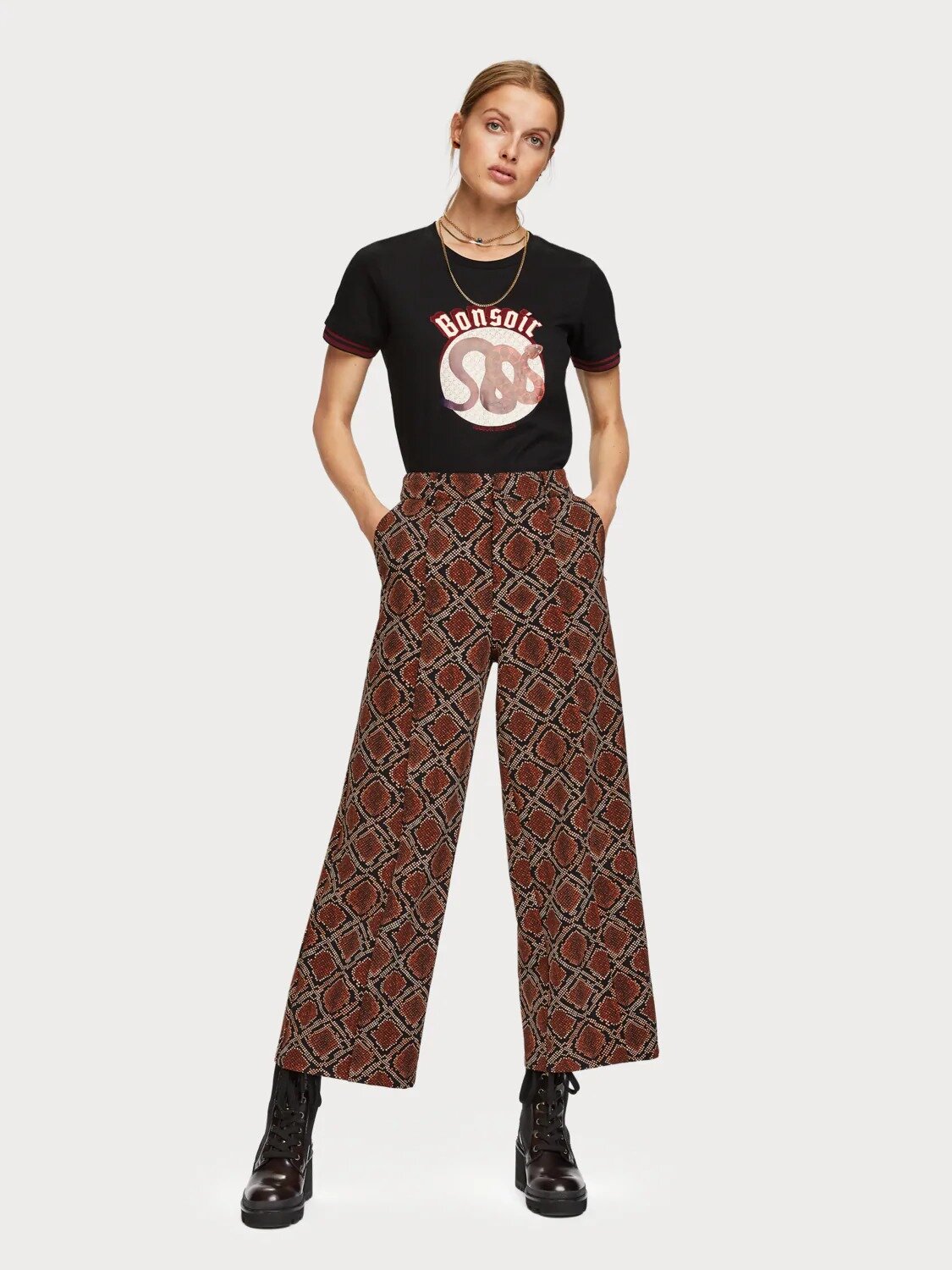 Scotch and Soda Wide Leg Pant - Brand 