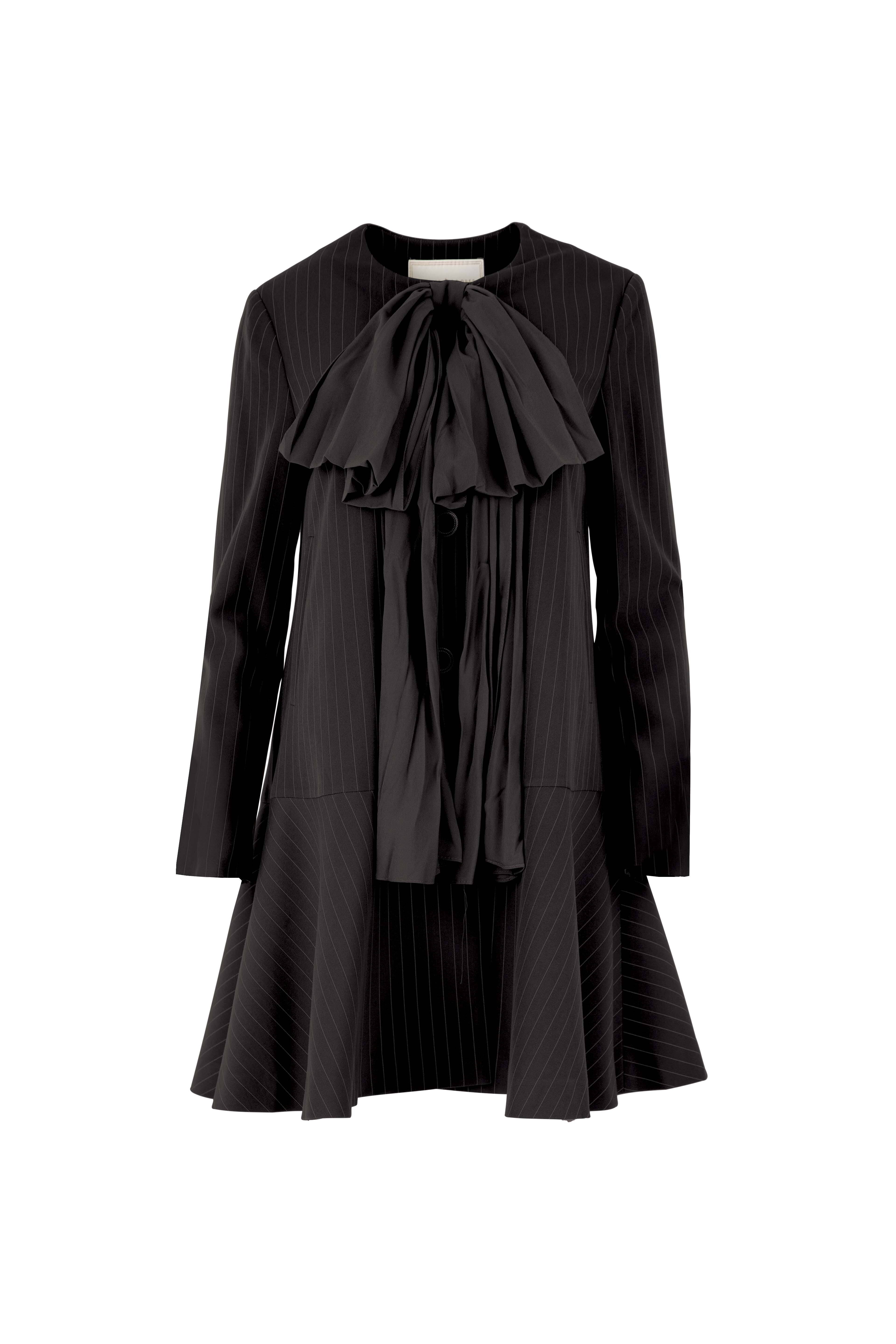 chinese dress ladies Long Sleeve Faux Leather Midi Shirt Dress main image 1