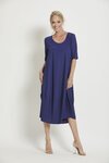 Paula Ryan SHORT SLEEVE BELL DRESS