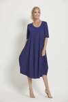 Paula Ryan SHORT SLEEVE BELL DRESS