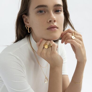Linda Tahija Odette Hoop Earrings-accessories-Diahann Boutique