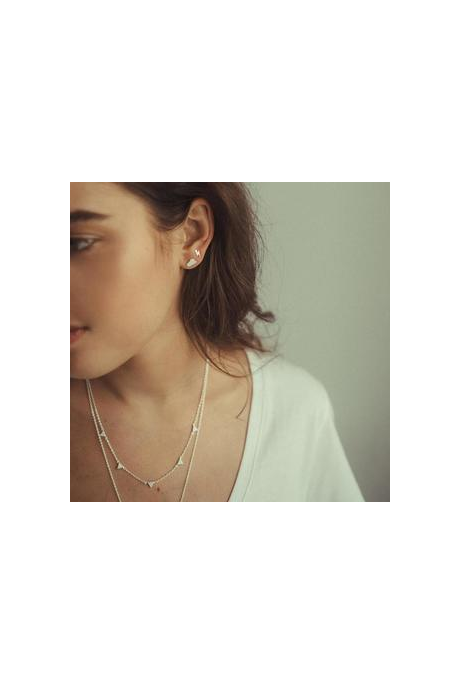 Linda Tahija LIGHTENING BOLT STUD EARRINGS