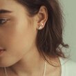 Linda Tahija LIGHTENING BOLT STUD EARRINGS