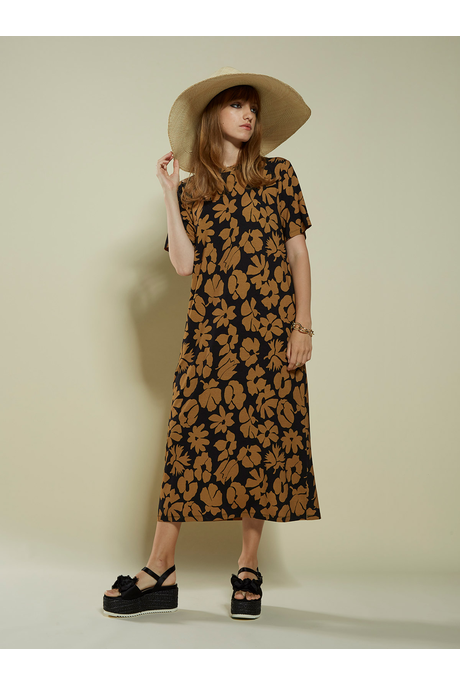 Caroline Sills Palos Print Dress