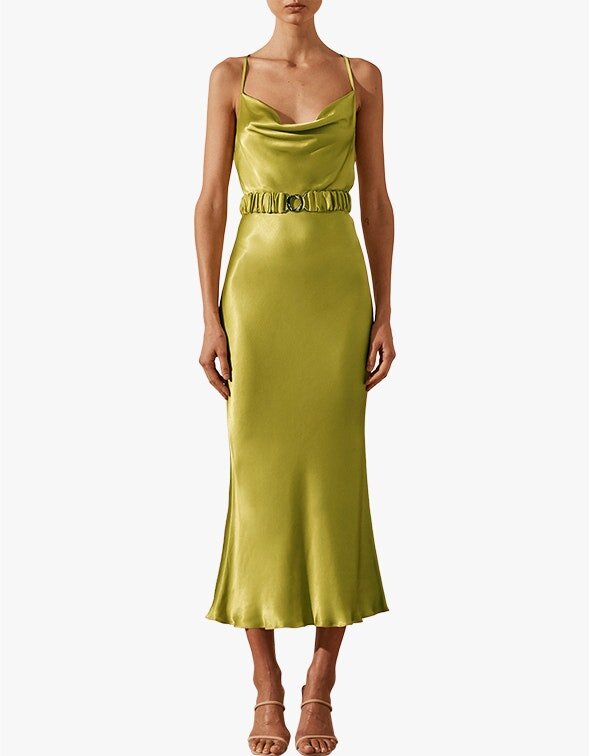 Shona Joy Gala Bias Midi Dress With 
