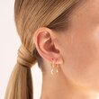Linda Tahija Star &  Moon Sleeper Hoop Earrings