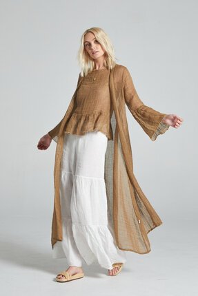 Estilo Emporio Rete Tan Twiggy Maxi Cloak-jackets-and-coats-Diahann Boutique