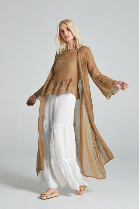 Estilo Emporio Rete Tan Twiggy Maxi Cloak
