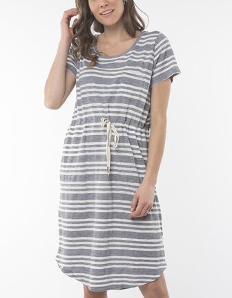 Elm Fundamental Harper Dress - Stripe-dresses-Diahann Boutique