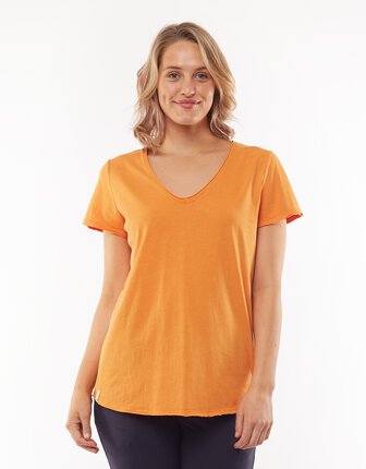 Elm Fundamental Vee Tee-tops-Diahann Boutique