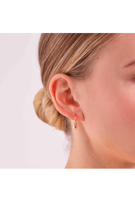 Linda Tahija Bud Base Hoop Earrings