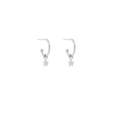 Linda Tahija Star Base Hoop Earrings-accessories-Diahann Boutique