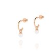 Linda Tahija Cleo Pearl Hoop Earrings