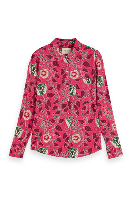 Scotch and Soda Pink Print Shirt