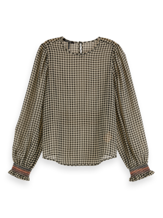 Scotch and Soda Houndstooth Top-tops-Diahann Boutique