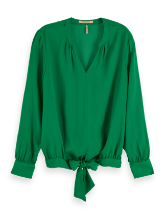 Scotch and Soda V Neck and Tie Top-tops-Diahann Boutique