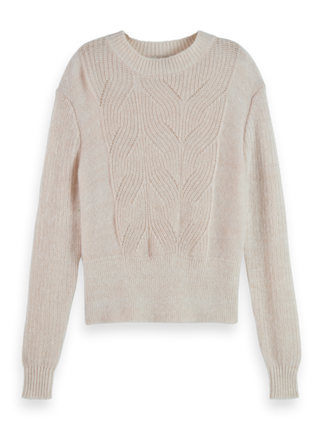 Scotch and Soda Fuzzy Cable Knit-jumpers-Diahann Boutique
