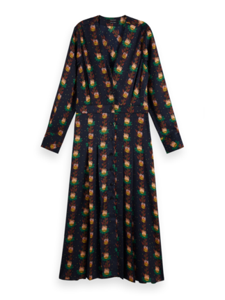 Scotch and Soda V Neck Midi Dress-dresses-Diahann Boutique