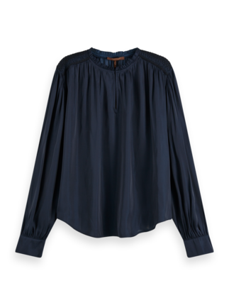 Scotch and Soda Smocked Top-tops-Diahann Boutique