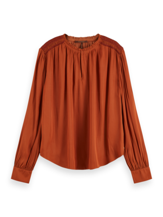 Scotch and Soda Smocked Top-tops-Diahann Boutique