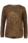 Elle and Riley V NECK LEOPARD