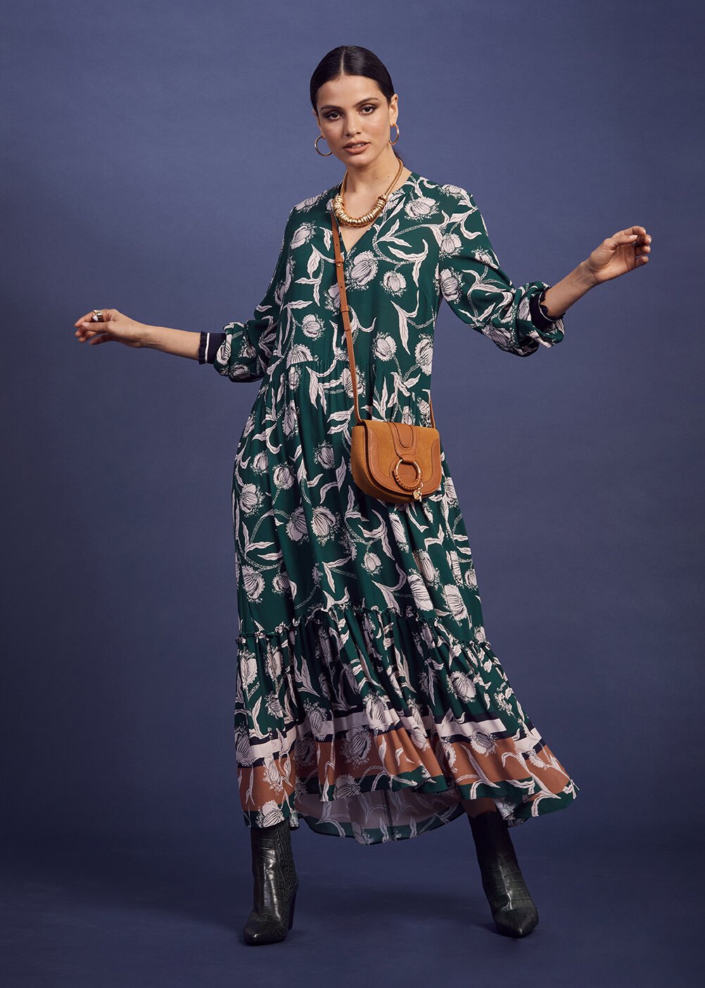 knee length dresses for ladies Meet Me in Phoenix Midi Dress main image 1