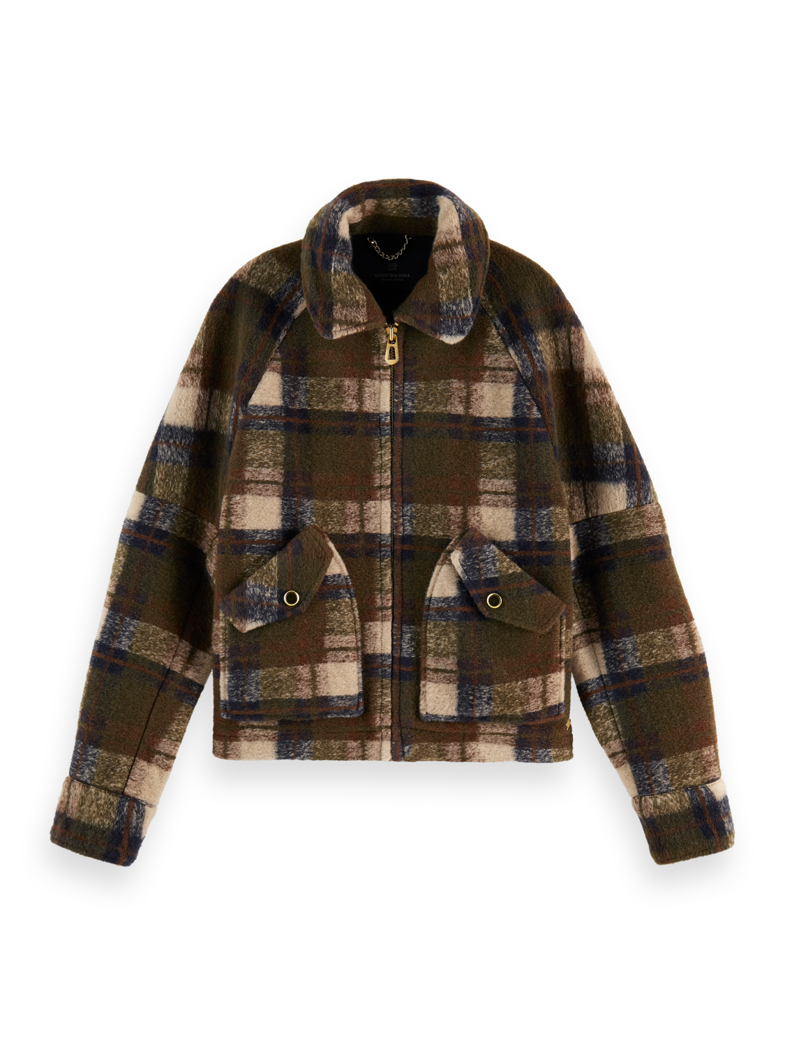 Scotch and Soda SHORT WOOL CHECK JACKET BrandScotch and Soda Diahann Boutique Scotch and