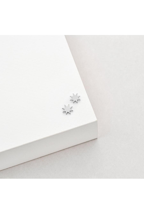 Linda Tahija Star Stud Earrings - Silver main image 0
