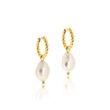 Linda Tahija BAROQUE PEARL ROPE HUGGIE EARRINGS