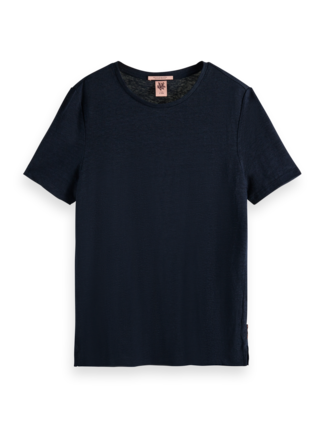 Scotch and Soda CLASSIC LINEN TEE-tops-Diahann Boutique
