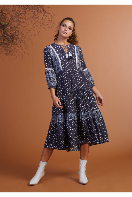 Loobie's Story DAISY CHAIN MIDI DRESS