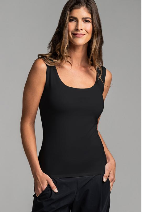 PAULA RYAN Easy Fit Singlet - EcoVero White main image 0