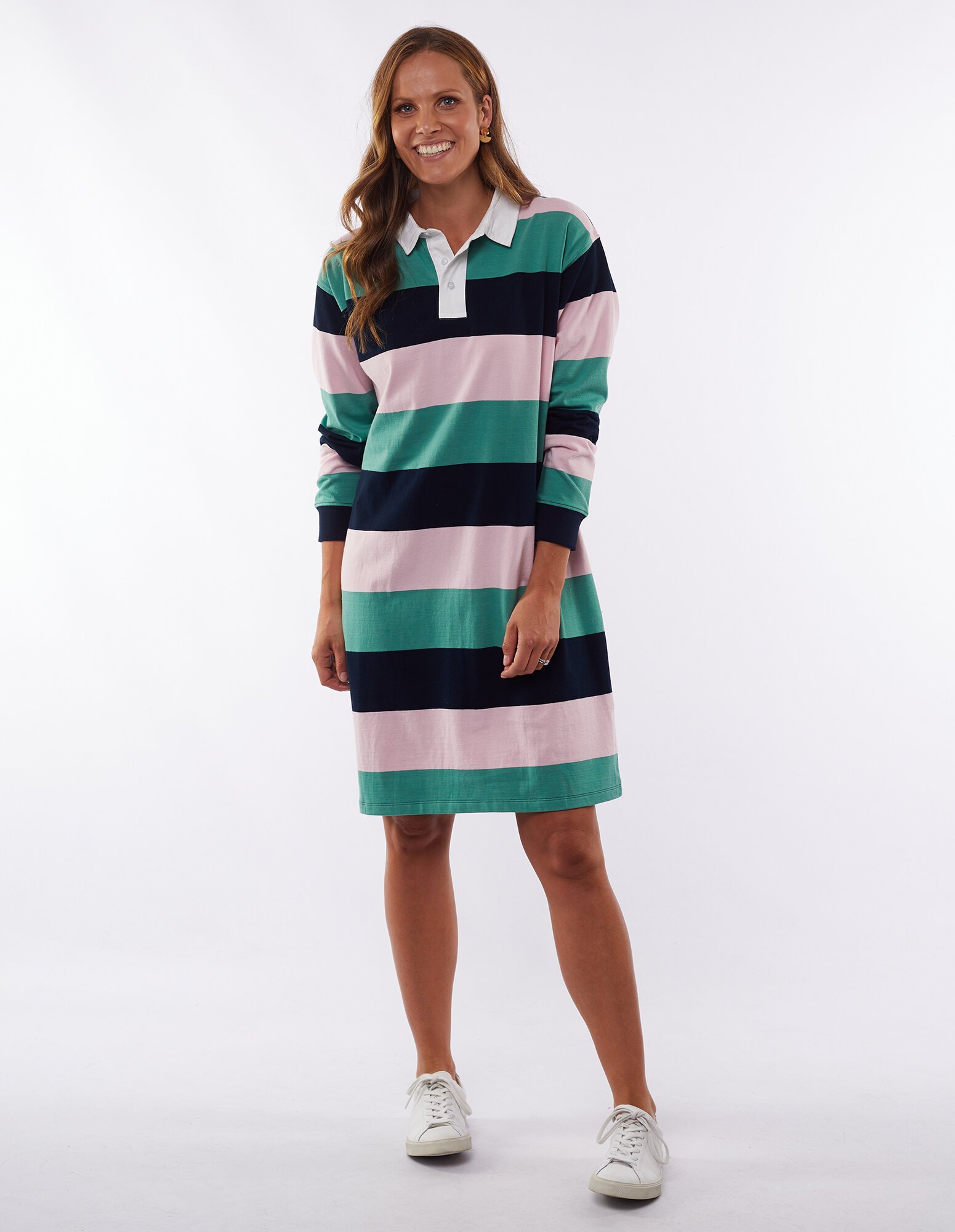 Elm IMOGEN STRIPE RUGBY DRESS BrandElm Diahann Boutique Elm S21