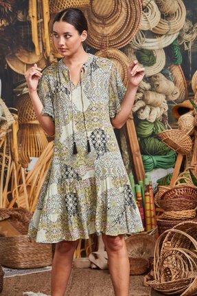 Verge RIVALRY TIER DRESS-dresses-Diahann Boutique