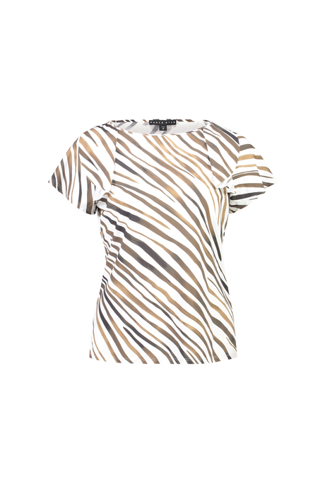 Paula Ryan SOFT CAP SLEEVE PRINT SHELL TOP