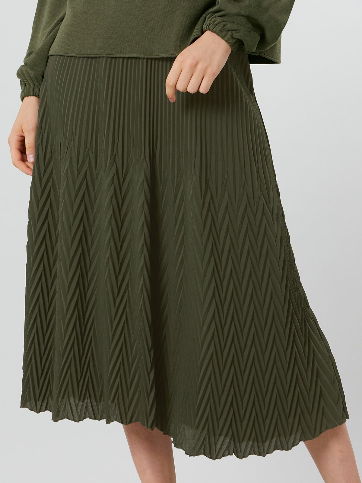 Caroline Sills KARLA PLEAT SKIRT 