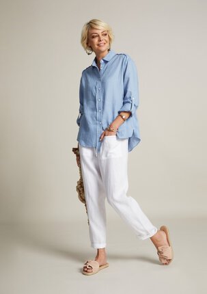 Madly Sweetly LINEN THE LIFE SHIRT-tops-Diahann Boutique