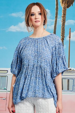 Curate MAKE ME BLUE TOP-tops-Diahann Boutique
