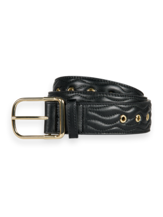 Scotch and Soda QULITED LEATHER Belt-accessories-Diahann Boutique