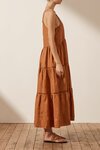 Shona Joy JOANA PIN TUCK SLEEVELESS MAXI DRESS