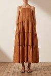 Shona Joy JOANA PIN TUCK SLEEVELESS MAXI DRESS
