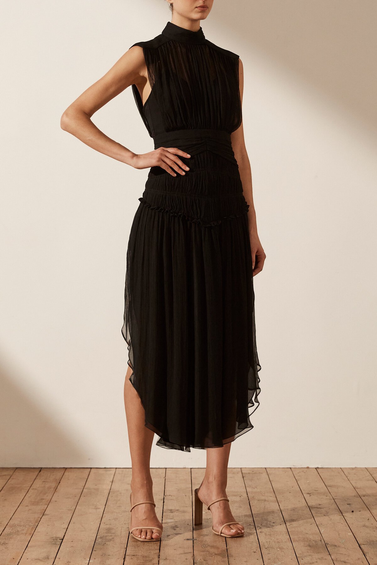 Shona Joy SAFIRA SLEEVELESS OPEN BACK MIDI Dress Brand Shona Joy Diahann Boutique Shona 
