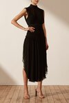 Shona Joy SAFIRA SLEEVELESS OPEN BACK MIDI Dress