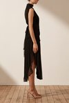 Shona Joy SAFIRA SLEEVELESS OPEN BACK MIDI Dress